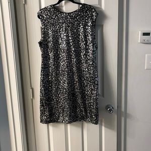 H&M black sequins party dress